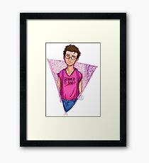 Hipster!Mulder Framed Print