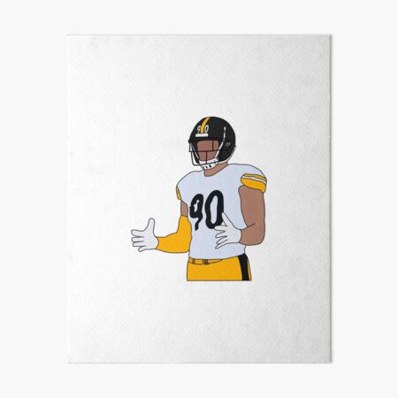 TJ Watt Jersey Art Board Print for Sale by WalkDesigns