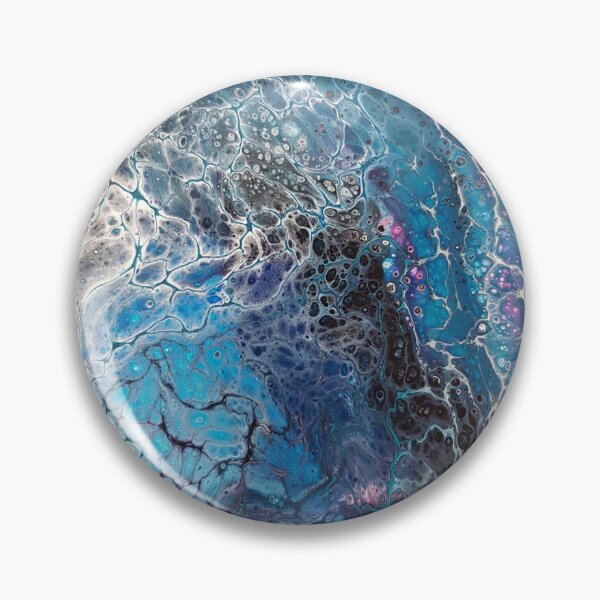 Aperçu de l'œuvre Blue Desire Fluid Verser Electricité Électricité Impression artistique Image créée et vendue par Coloursofchaos.