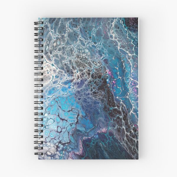Item preview, Blue Desire Fluid Pour Electric Electricity Acrylic Art Print Image designed and sold by Coloursofchaos.