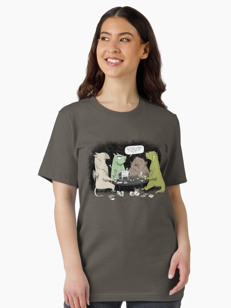 Thumbnail 2 of 7, Essential T-Shirt, Monsters love RPGs designed and sold by rebekieb.