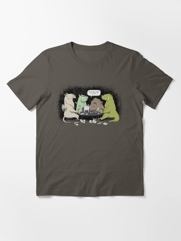 Thumbnail 3 of 7, Essential T-Shirt, Monsters love RPGs designed and sold by rebekieb.