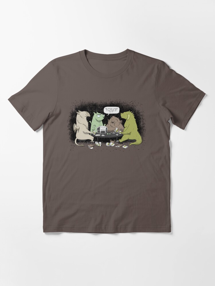 Thumbnail 2 of 7, Essential T-Shirt, Monsters love RPGs designed and sold by Rebekie Bennington.