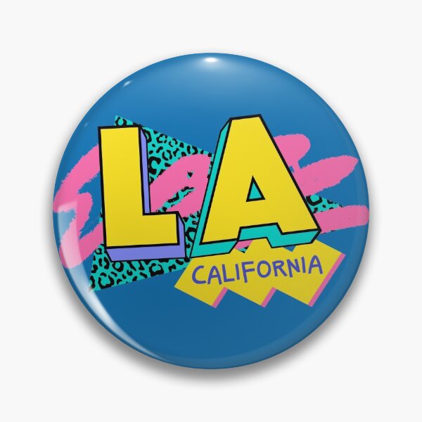 Item preview, Los Angeles, California Retro 90s Logo designed and sold by SLAG-Creative.
