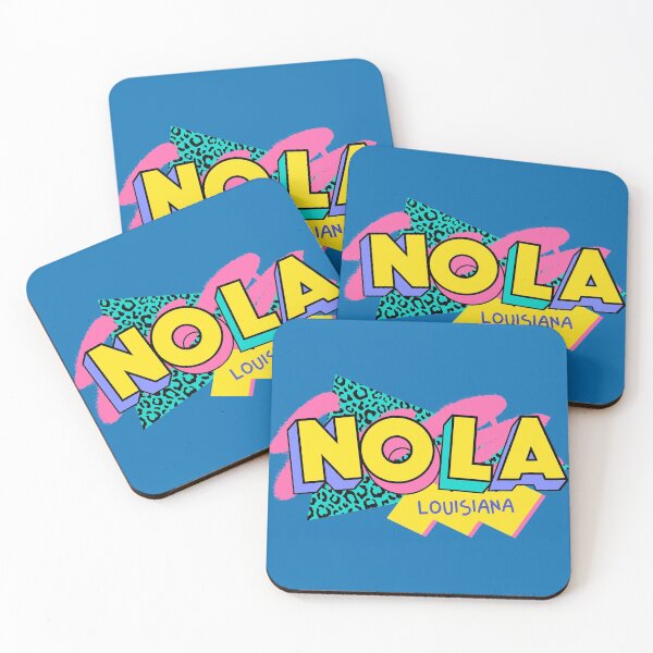 Item preview, NOLA New Orleans, Louisiana Retro 90s Logo designed and sold by SLAG-Creative.