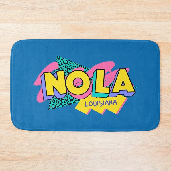 Item preview, NOLA New Orleans, Louisiana Retro 90s Logo designed and sold by SLAG-Creative.