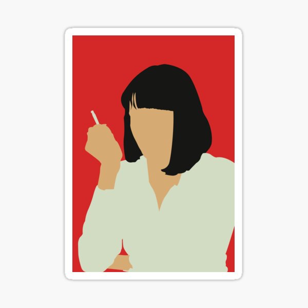 Vista previa del artículo con la obra «Uma Thurman-Pulp Fiction», diseñado y vendido por Kailey Slemp.