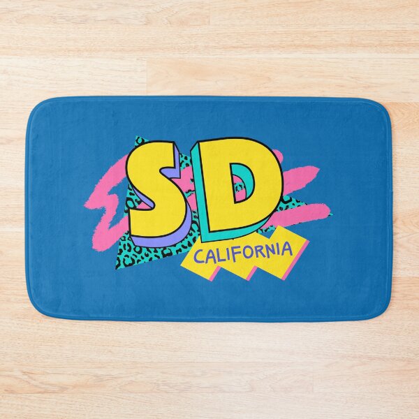 Item preview, San Diego, California Retro 90s Logo designed and sold by SLAG-Creative.
