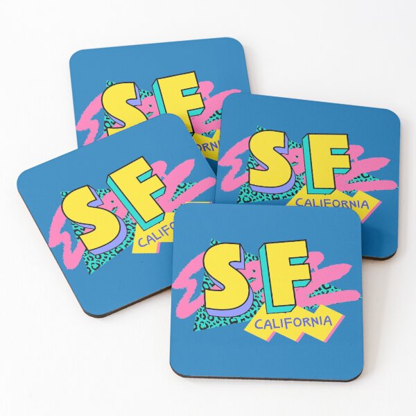 Item preview, San Francisco, California Retro 90s Logo designed and sold by SLAG-Creative.