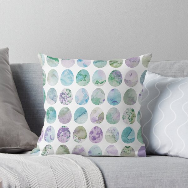 Item preview, Watercolor Easter eggs in spring colors designed and sold by Katja Schmitt.