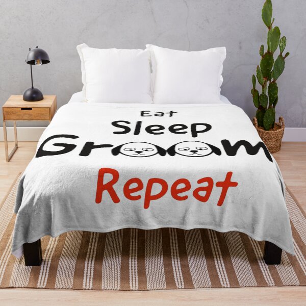 Item preview, Dog Grooming - eat ,sleep ,groom,repeat designed and sold by PCpallavi.