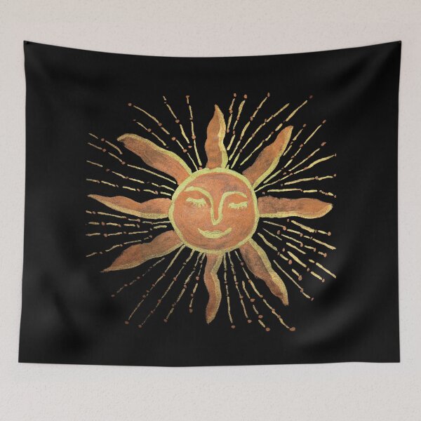 Item preview, Father Sun Celestial Body Mystical Watercolor Artwork designed and sold by Universeable.