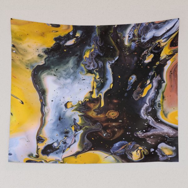 Item preview, Yellow Black White Marble Art designed and sold by BEyourself be.