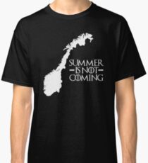 Summer is NOT coming - norway(white text) Classic T-Shirt