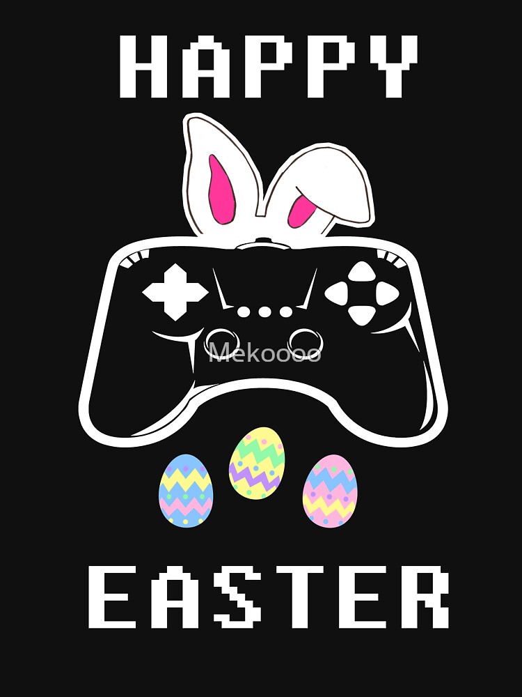 "Gamer Video Game Easter Bunny Egg Gaming Controller " Tshirt by