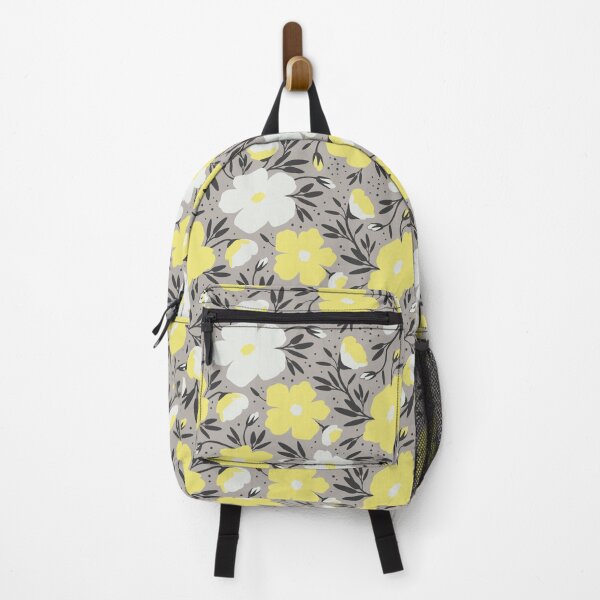 Item preview, Floral pattern in grey and yellow colors designed and sold by lents.