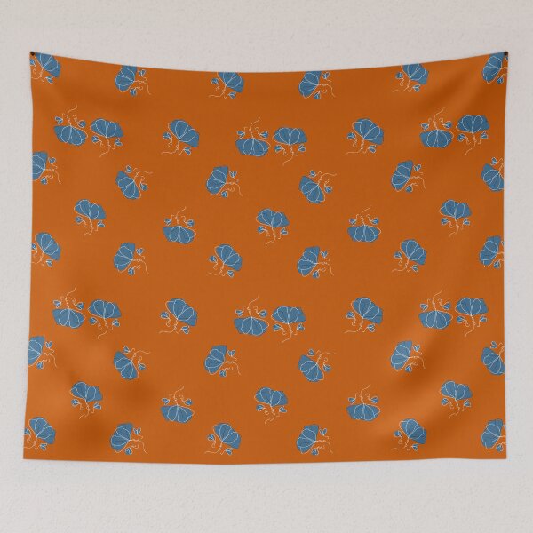 Item preview, Burnt Orange/ Marron Orange - Floral Pattern designed and sold by Sajuade.