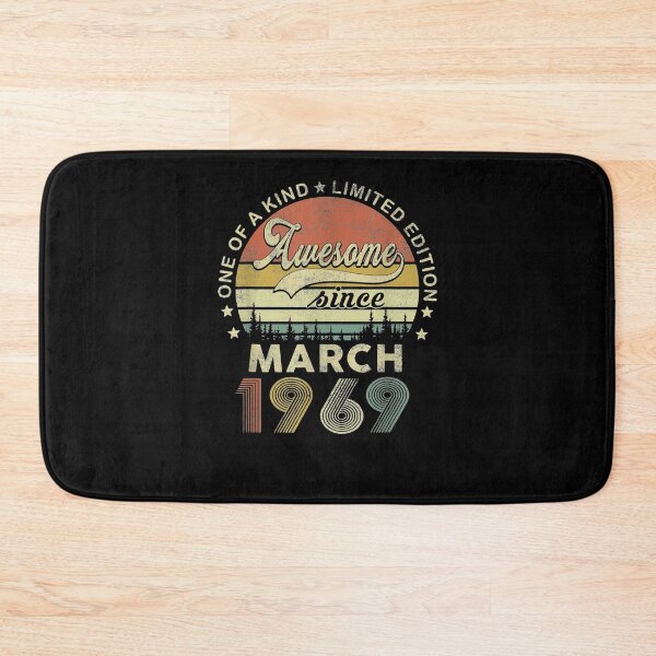 Item preview, Vintage March 1969 Retro 52 Year Old 52nd Birthday Idea  designed and sold by servantdep.