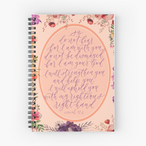 Item preview, Isaiah 41:10 floral designed and sold by josephfanous.