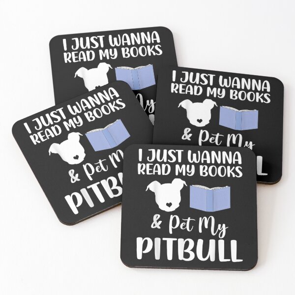 Item preview, I Just Wanna Read My Books And Pet My Pitbull  designed and sold by servantdep.