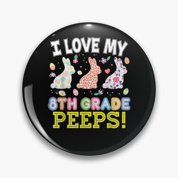 Item preview, I Love My 8th Grade Peeps Eighth Easter Bunnies Teacher Egg  designed and sold by servantdep.