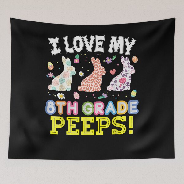 Item preview, I Love My 8th Grade Peeps Eighth Easter Bunnies Teacher Egg  designed and sold by servantdep.