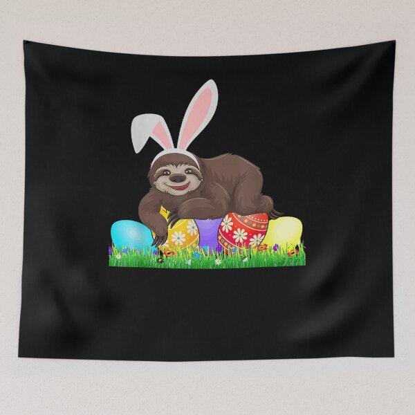 Item preview, Funny Easter Sloth Bunny Easter Day Sloth Hunting Eggs  designed and sold by servantdep.
