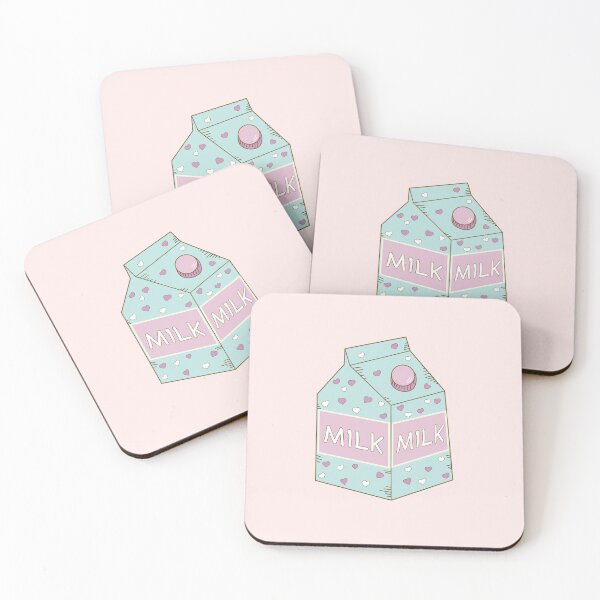 Item preview, Cute Pink & Baby Blue Carton Milk designed and sold by GrimButterfly.