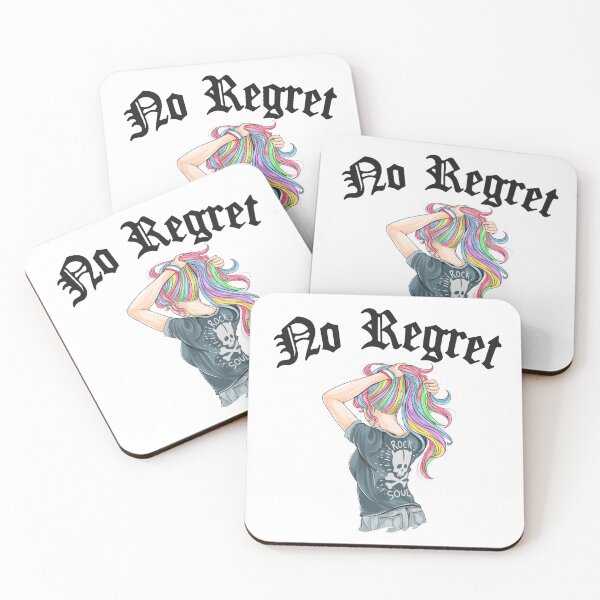 Item preview, No Regret Rock Soul Goth Chick Girl With Rainbow Color Hairstyle designed and sold by darknessjeff86.