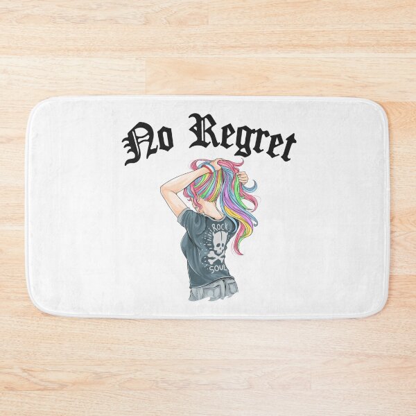 Item preview, No Regret Rock Soul Goth Chick Girl With Rainbow Color Hairstyle designed and sold by darknessjeff86.