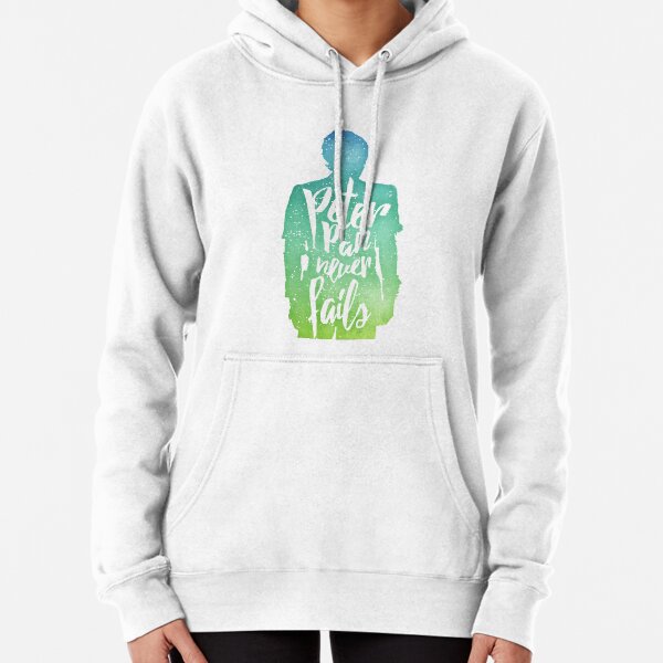 Peter Pan (watercolor); Pullover Hoodie