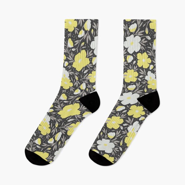 Item preview, Floral pattern in grey and yellow colors 2  designed and sold by lents.