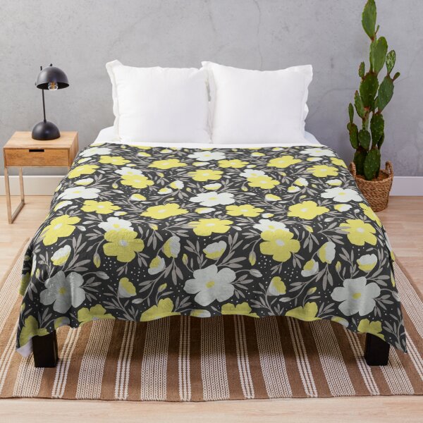 Item preview, Floral pattern in grey and yellow colors 2 designed and sold by lents.