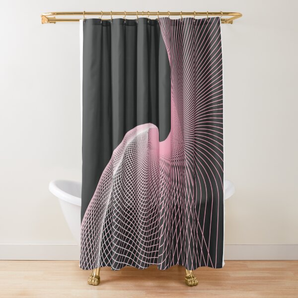 Optical Illusion Shower Curtain