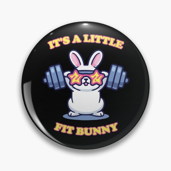 Item preview, It's A Little Fit Bunny designed and sold by el-em-cee.