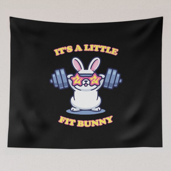 Item preview, It's A Little Fit Bunny designed and sold by el-em-cee.