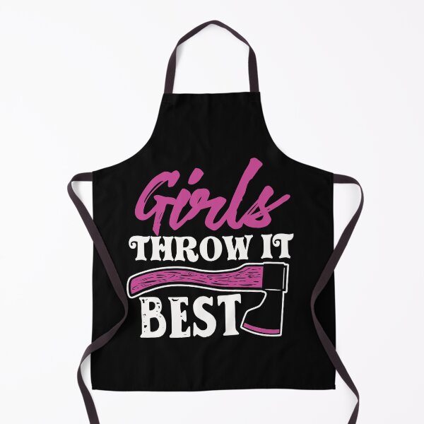 Item preview, Funny Axe Throwing Gift - Ax Thrower Girls Throw It Best Shirt designed and sold by jvtee.