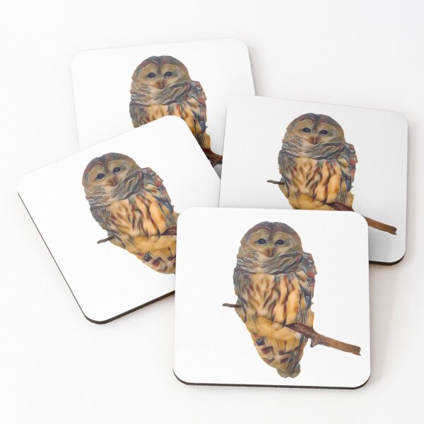 Item preview, Owl Art Dark Mysterious Unique Forest Creature designed and sold by Shanna  Dugan.