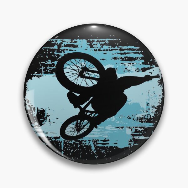 Item preview, Mountain bike cyclist MTB jump blue designed and sold by Denis Rösler.