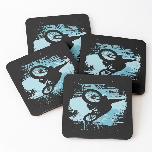 Item preview, Mountain bike cyclist MTB jump blue designed and sold by Denis Rösler.