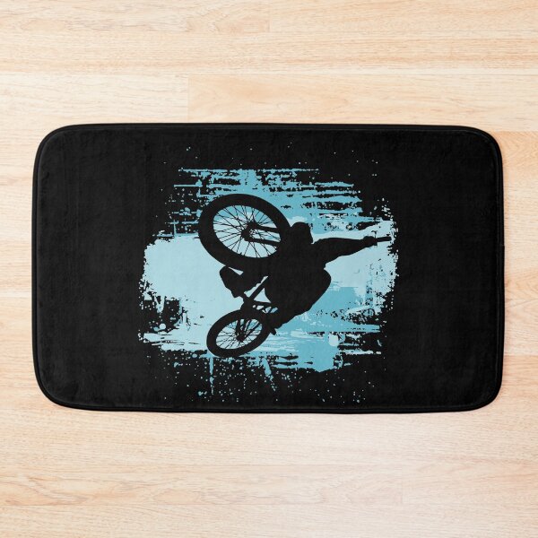Item preview, Mountain bike cyclist MTB jump blue designed and sold by Denis Rösler.