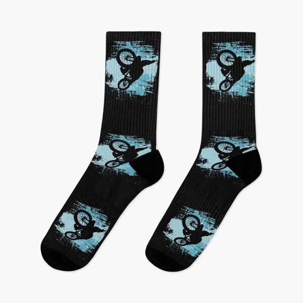 Item preview, Mountain bike cyclist MTB jump blue designed and sold by Denis Rösler.