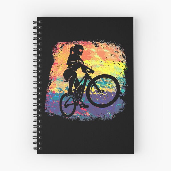 Item preview, Mountain bike cyclist woman with MTB designed and sold by Denis Rösler.
