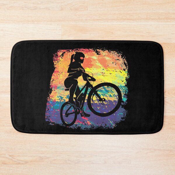 Item preview, Mountain bike cyclist woman with MTB designed and sold by Denis Rösler.