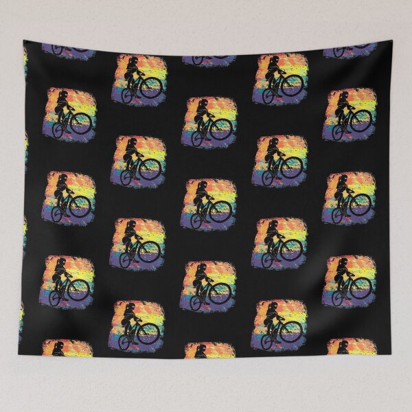 Item preview, Mountain bike cyclist woman with MTB designed and sold by Denis Rösler.
