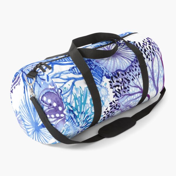 Item preview, Blue Reef - Intuitive abstract watercolour painting in blue and purple by Kirsten Bailey designed and sold by klbailey.
