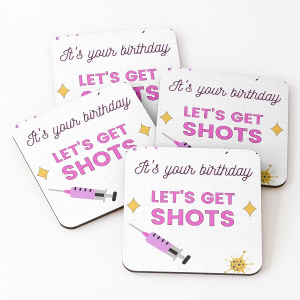 Item preview, Vaccine birthday. Covid birthday. Lets get shots 2021 designed and sold by soniaaseguin.