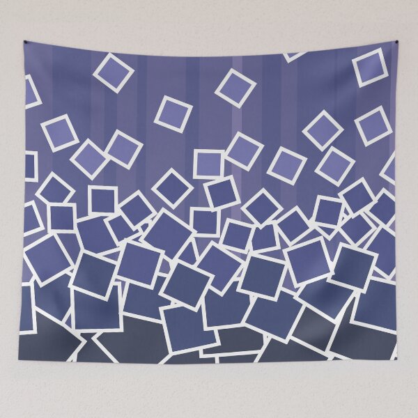 Item preview, Falling Squares - Blue designed and sold by KnacKnac.