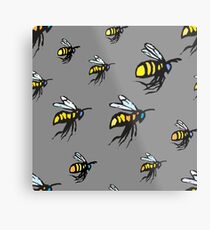 Bumble Bees Metal Print