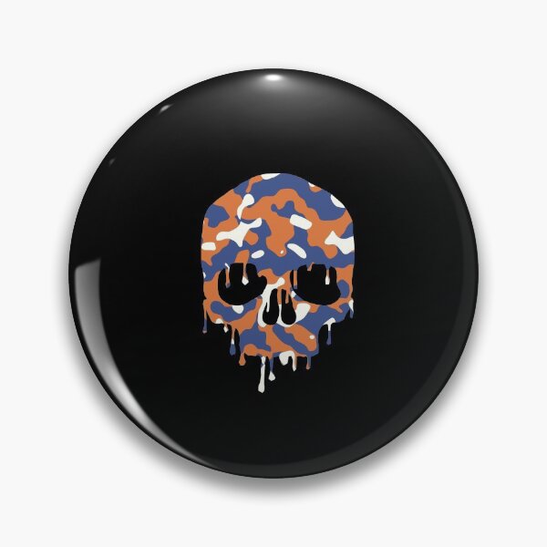 Item preview, Orange Blue Camo Skull Design -Orange and Blue Hunting Camouflage  designed and sold by NECHSTORE.